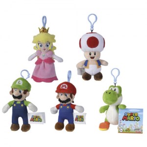 Nintendo Super Mario portachiavi assortiti 12 cm2